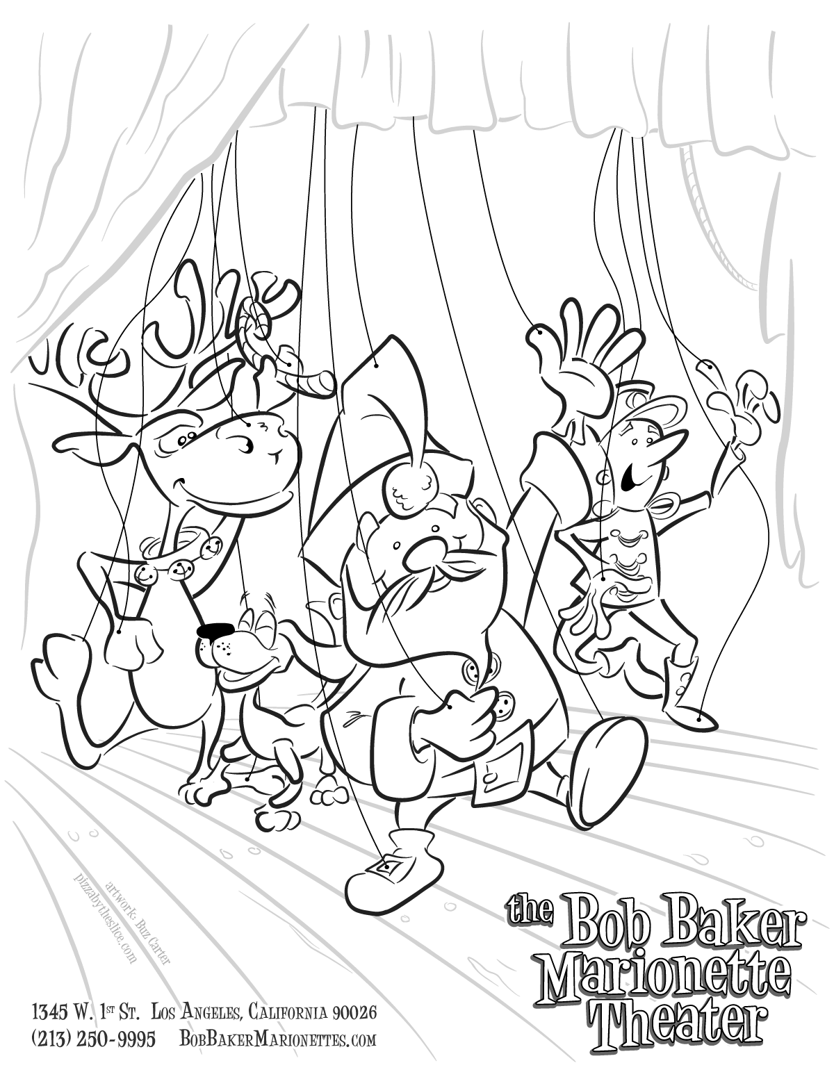 Coloring Page " Bob Baker Marionettes Christmas"