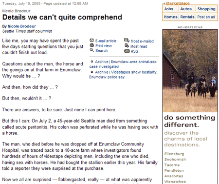 Seattle Times: ad placement matches bestiality death story