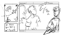 storybaord with camera example